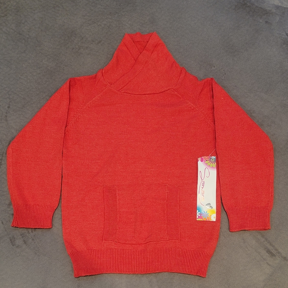 Samara Girls Tuetleneck Longsleeve Cotton/Acrylic Blend Sweater Size 7 NWT